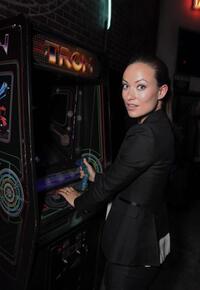 Olivia Wilde at the Tron Legacy Flynn's Arcade.