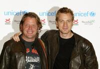 Charley Boorman and Ewan McGregor at the Unicef charity auction in London.