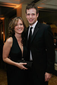 Amy Westcott and filmmaker Adam Salky at the 9th Annual Costume Designers Guild Awards VIP reception.