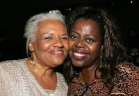 Barbara Morrison and Lillias White at the party following the Actor's Fund S.T.A.G.E. Too Tribute: Hooray for Love.