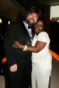 Oskar Eustis and Lillias White at the after party of "The Public Sings: A 50th Anniversary Celebration."
