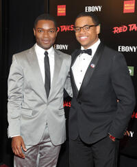 David Oyelowo and Tristan Wilds at the New York premiere of "Red Tails."