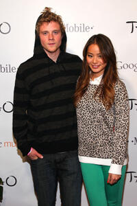 Jonny Weston and Jamie Chung at the T-Mobile Google Music during the 2012 Sundance Film Festival.