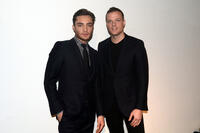 Ed Westwick and Simon Spurr at the Simon Spurr Fall 2011 fashion show during the Mercedes-Benz Fashion Week.