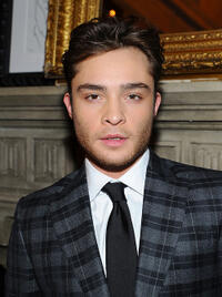 Ed Westwick at the Tommy Hilfiger Fall 2011 Men's Collection in New York.