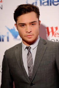 Ed Westwick at the UK premiere of "Chalet Girl."