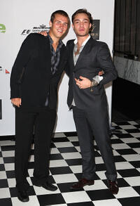 Ed Westwick and Guest at the 2011 Grand Prix party in Melbourne.