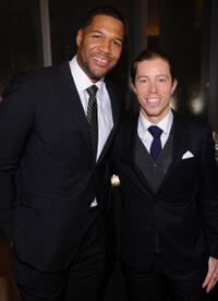 Michael Strahan and Shaun White at the 2012 GQ Gentlemen's Ball in New York.