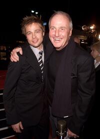 Brad Pitt and Jerry Weintraub at the premiere of "Ocean's Eleven."