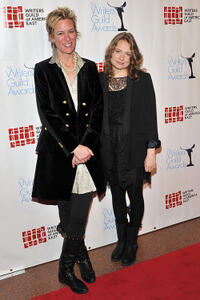Writer Liz Brixius and Merritt Wever at the 63rd annual Writers Guild Awards in New York.