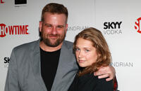 Stephen Wallem and Merritt Wever at the Showtime's 2010 Emmy nominee reception in California.