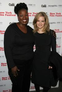 Sharon Wilkins and Jennifer Jason Leigh at the screening of "Palindromes."