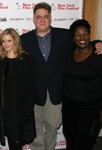 Jennifer Jason Leigh, Richard Masur and Sharon Wilkins at the screening of "Palindromes" during the 42nd Annual NY Film Festival.