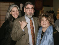Deborah Nadoolman Landis, director John Landis and Julie Weiss at the Art of Motion Picture Costume Design Exhibition.