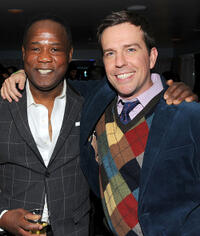 Isiah Whitlock, Jr. and Ed Helms at the Cedar Rapids party in Utah.