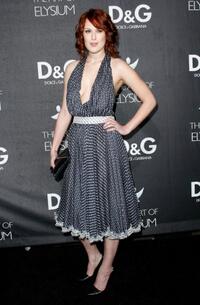 Rumer Willis at the grand opening of the D&G Flagship Boutique.