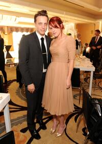 Ariel Foxman and Rumer Willis at the 8th Annual Awards Season Diamond Fashion Show.