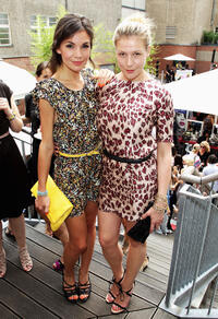 Nadine Warmuth and Franziska Weisz at the Gala Fashion Brunch during Mercedes-Benz Fashion Week Berlin Spring/Summer 2012.