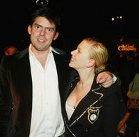 Chris Weitz and Scarlett Johannson at the premiere of "In Good Company".