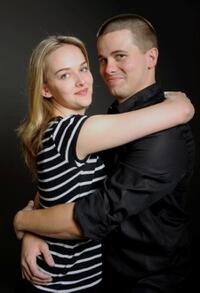 Jess Weixler and Jason Ritter at the Hollywood Life House.