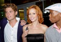 Julian Morris, Lindy Booth and Paul James at the premiere of "Cry Wolf."
