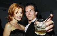 Lindy Booth and Jesse Janzen at the after party of the premiere of "Cry Wolf."