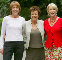 Penelope Wilton, Julie Walters and Helen Mirren at the promotion of "Calendar Girls" in London.