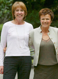 Penelope Wilton and Julie Walters at the promotion of "Calendar Girls" in London.