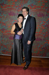 Jennifer Lim and Gary Wilmes at the after party of Broadway opening night of the "Chinglish."