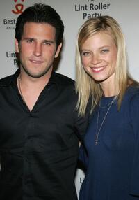 Branden Williams and Amy Smart at the Best Friends Animal Society's Lint Roller Party.