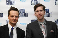Chandler Williams and Robert Stanton at the after party Opening Night of "Mary Stuart."