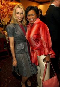 Felicity Huffman and Chandra Wilson at the holiday party hosted by Jenny Jones with a special fashion show.