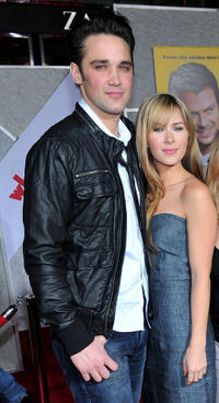 Josh Nuncio and Cherilyn Wilson at the world premiere of "When In Rome" in California.