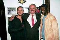 Jesse Borrego, Antonio Gutierrez and Don Cheadle at the Antonio's Restaurant in California.