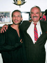 Jesse Borrego and Antonio Gutierrez at the Antonio's Restaurant in California.