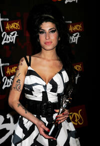 Amy Winehouse at the Brit Awards 2007 in London.