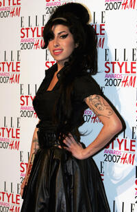 Amy Winehouse at the ELLE Style Awards 2007 in London.