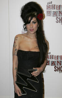Amy Winehouse at the South Bank Show Awards in London.