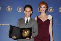 Jason Winer and Christina Hendricks at the 62nd Annual Directors Guild of America Awards.