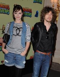 Louise Bourgoin and Julien Dore at the photocall of "Monsters vs. Aliens."