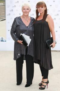 Judi Dench and Finty Williams at the summer fundraising party for the Old Vic Theatre.