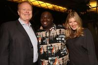Christian Clemenson, Gary Anthony Williams and Tara Summers at the "Boston Legal" series wrap party.