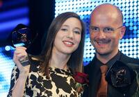 Johanna Wokalek and Christoph Maria Herbst at the Adolf Grimme Awards.