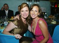 Mare Winningham and Marlee Matlin at the Shrine Auditorium after-party for the 2004 Creative Arts Awards.