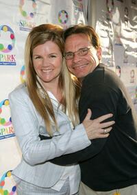 Mare Winningham and Peter Scolari at The Henry Fonda Music Box Theatre for WeSPARKLE Variety Hour.