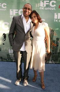 George C. Wolfe and Rosie Perez at the IFCs Independent Spirit Awards After party.