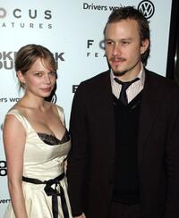 Michelle Williams and Heath Ledger at the premiere of "Brokeback Mountain."