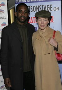 Olivia Williams and Rhashan Stone at the Theatregoers Choice Awards 2006.