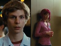 Michael Cera as Scott Pilgrim and Mary Elizabeth Winstead as Ramona Flowers in "Scott Pilgrim vs. the World."