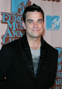 Robbie Williams at the MTV European Music Awards.